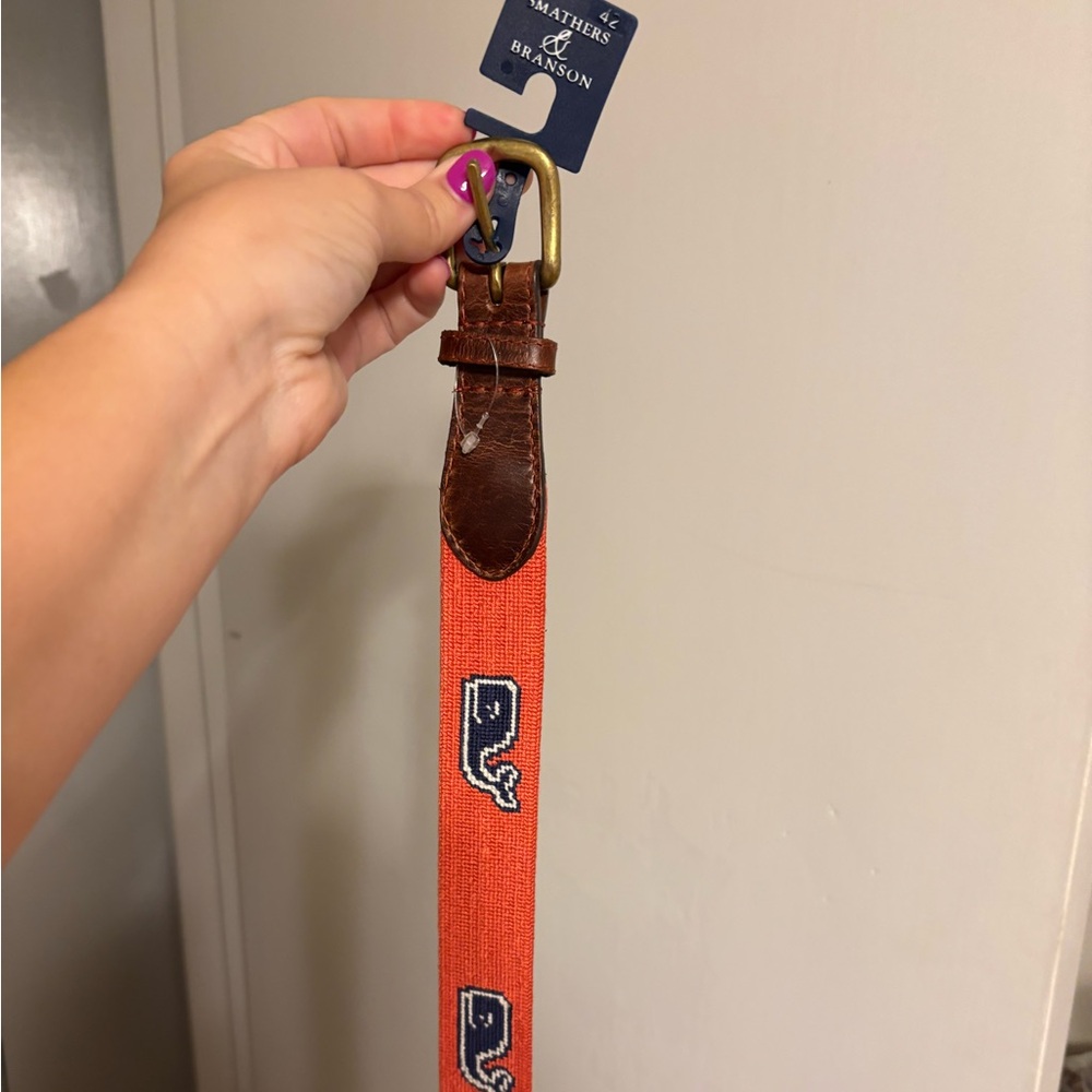 Smathers and Branson vineyard vines needlepoint belt size 42